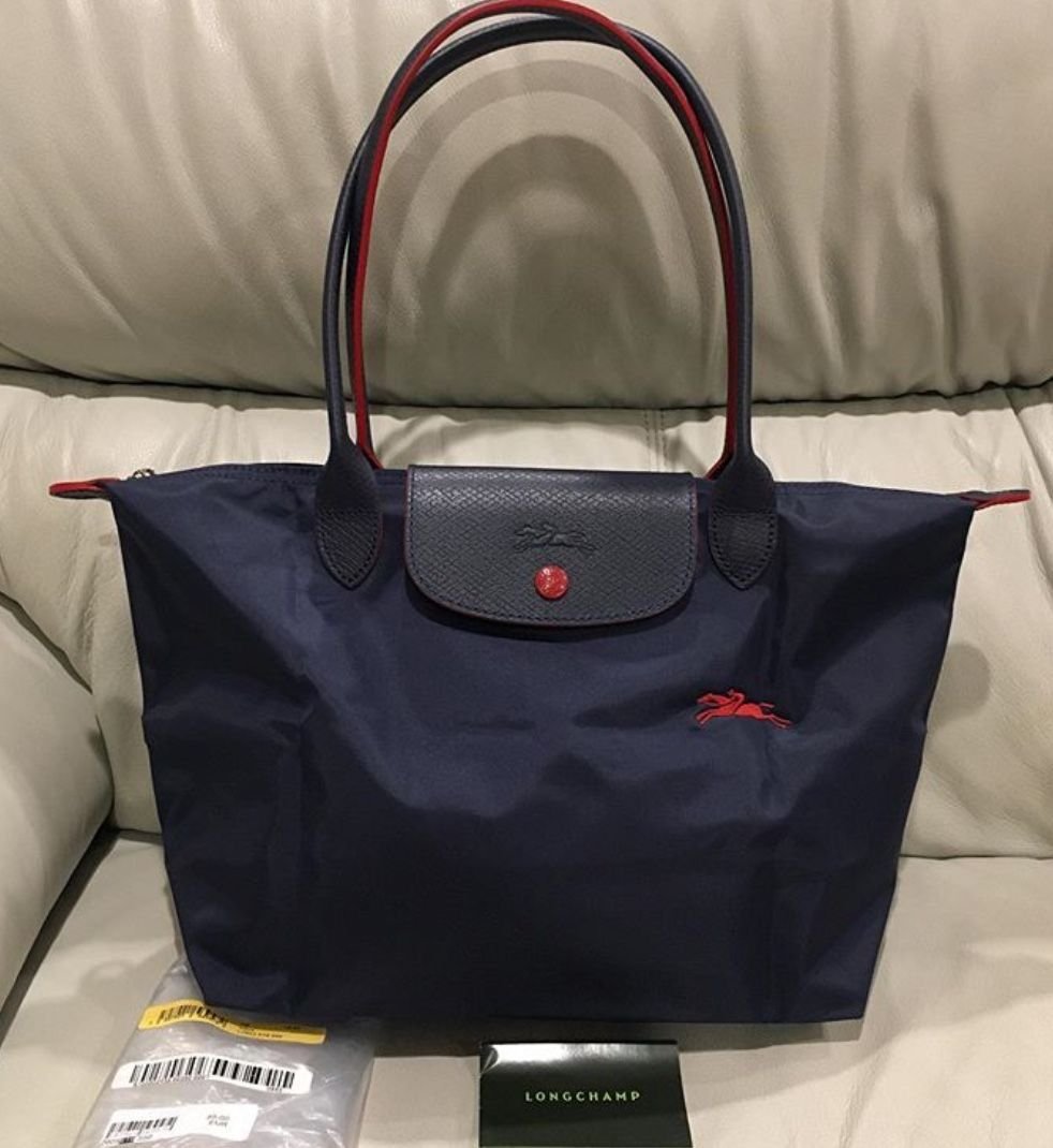 LONG CHAMP Navy with red - Image 4