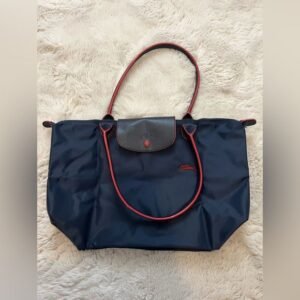 LONG CHAMP Navy with red