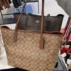 Coach Double face Large beige with havan