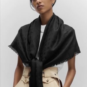 LV scarf Square Black